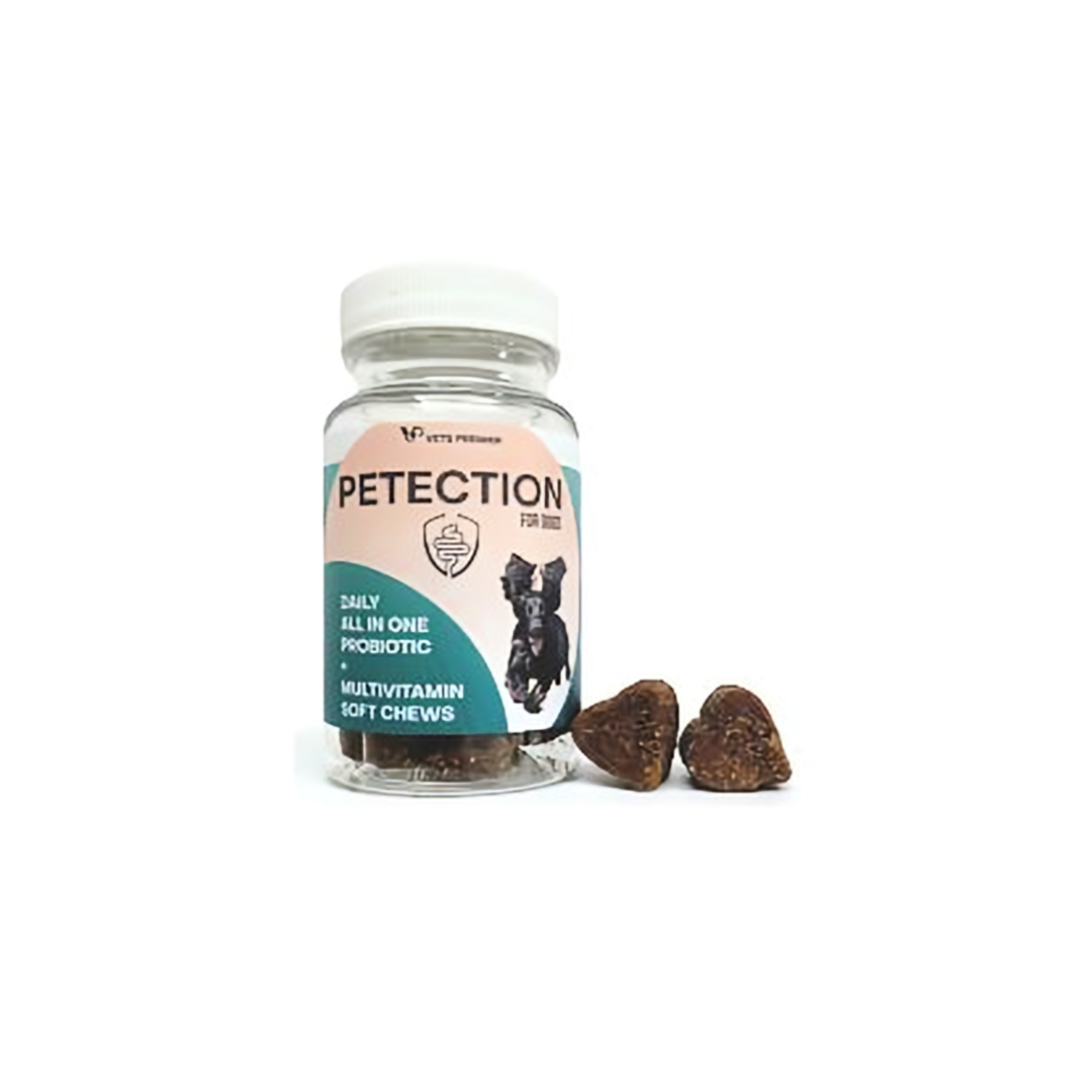 Petection for Dogs - Daily All in One Probiotic + Multivitamins - Trial Size (12 Chews)