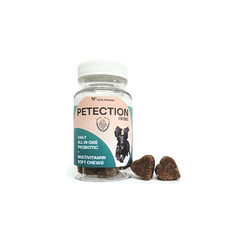Petection for Dogs - Daily All in One Probiotic + Multivitamins - Trial Size (12 Chews)